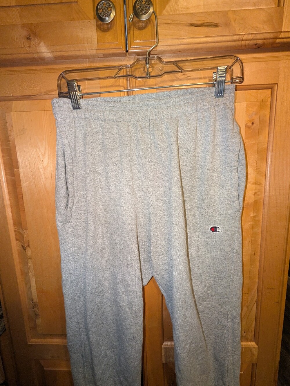 Champion Kids Gray Fleece Sweatpants with Logo